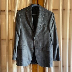 Jack Victor Grey Checkered Blazer